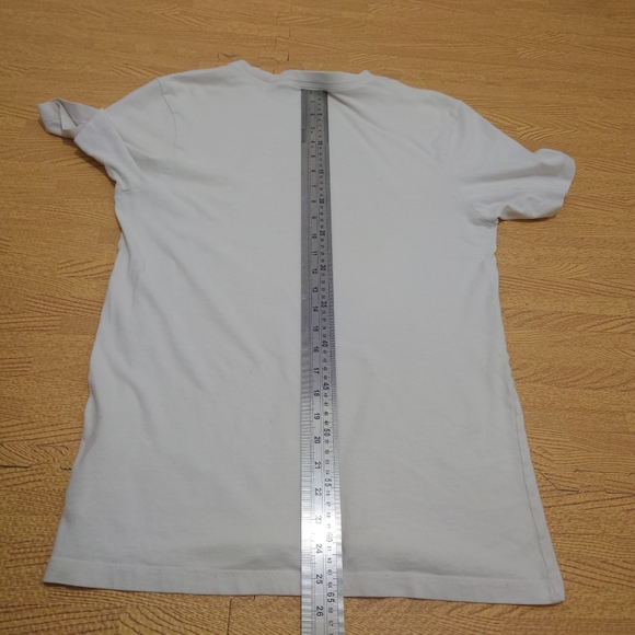 Nike T-Shirt Short Sleeve Fuzzy Logo Spellout Swoosh White Men's Small Crew Neck - Picture 12 of 12